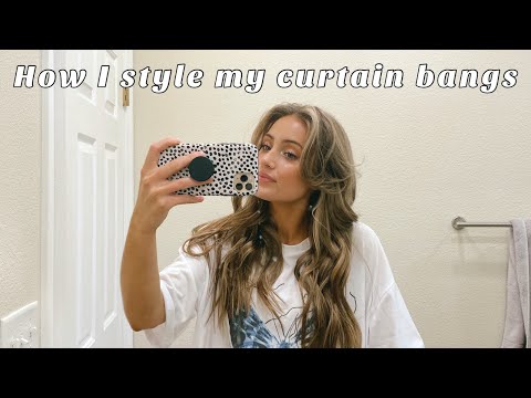 How I style my curtain bangs!