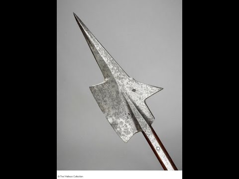 A halberd at the Wallace Collection with Dr Tobias Capwell