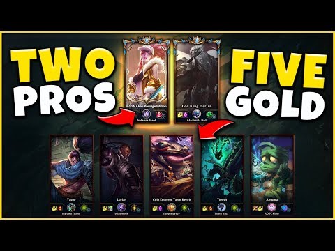 *2 PROS VS. 5 GOLD PLAYERS* MY BEST AKALI PLAY YET (FT. THEGLACIERR) - League of Legends