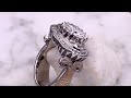 video - Queen of Everything Luxury Engagement Ring with Enhancer Set. An additional enhancer is also shown.