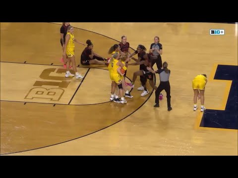 Punches Thrown During the Michigan vs. Maryland Women's Basketball Game