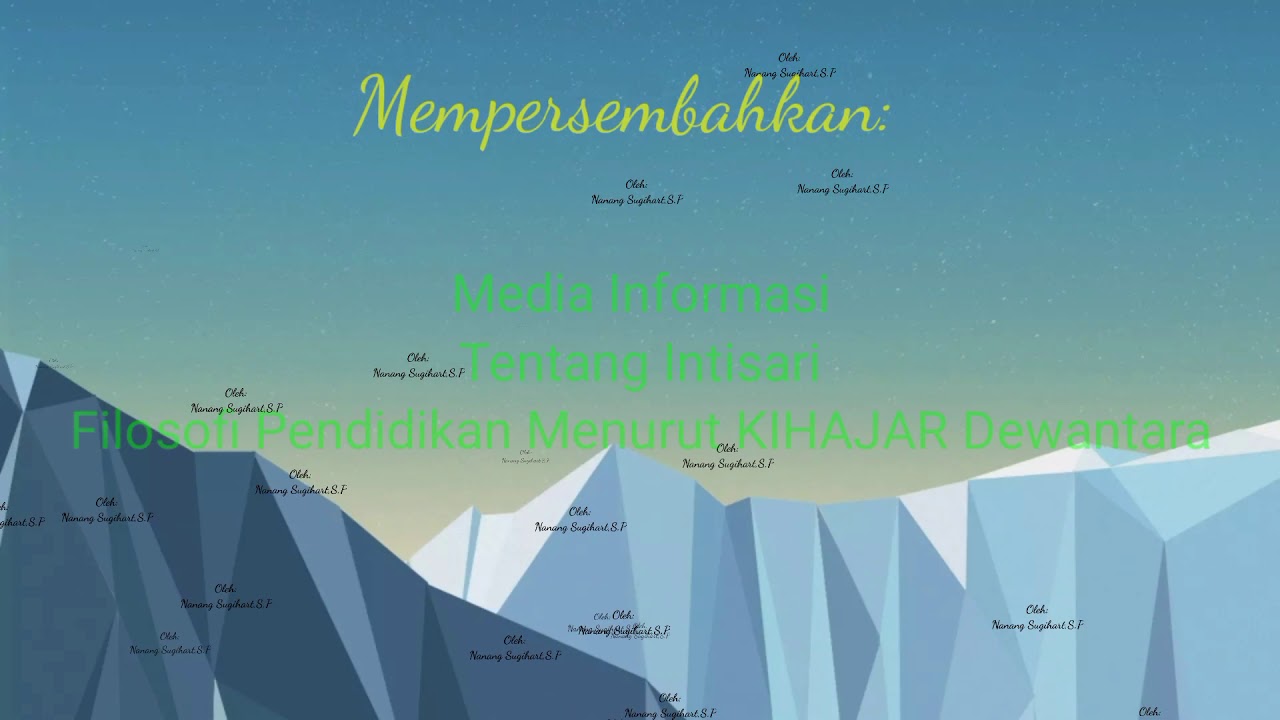 Media Informasi yang merupakan Intisari dari Filosofi Pemikiran KHD
