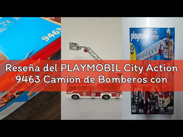 Vídeo relacionado con PLAYMOBIL City Action 9463 Camión de Bomberos con Escalera, Luces y Sonido, A Partir de 5 años