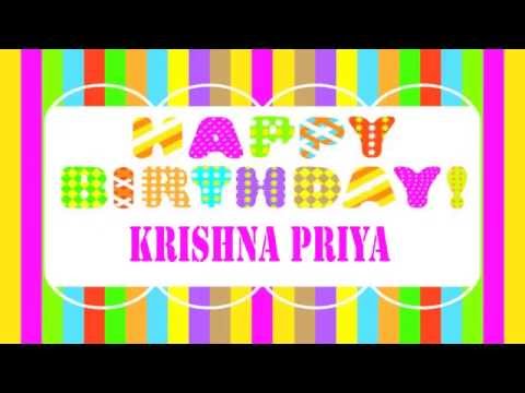 KrishnaPriya   Wishes & Mensajes - Happy Birthday