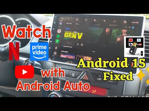 How to Watch Netflix | YouTube on Android Auto with Android  Version 15 | CarStream | Part 2