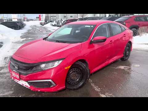 2019 Honda Civic Sedan LX CVT in Red for sale at Stouffville Toyota in Whitchurch-Stouffville, ON