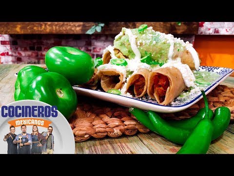 Receta: Flautas de pollo | Cocineros Mexicanos