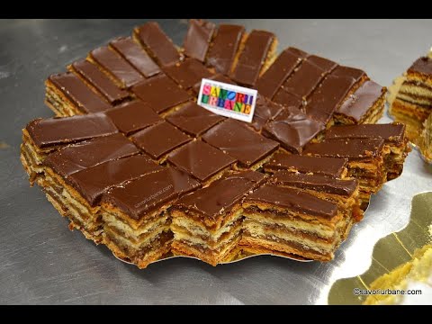 Gerbaud Cake with Walnuts, Apricot Jam, Chocolate - old Hungarian Zserbó Recipe | Savori Urbane