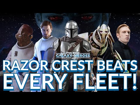 Razor Crest Beats EVERY Fleet - A Complete Showcase & Guide To Using The Bounty Hunter Fleet | SWGoH
