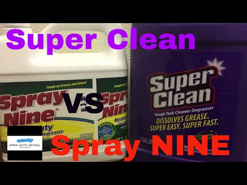 Super Clean VS Spray Nine!!! A Cleaner/Degreaser Heavy Weight, Battle Royale!!!