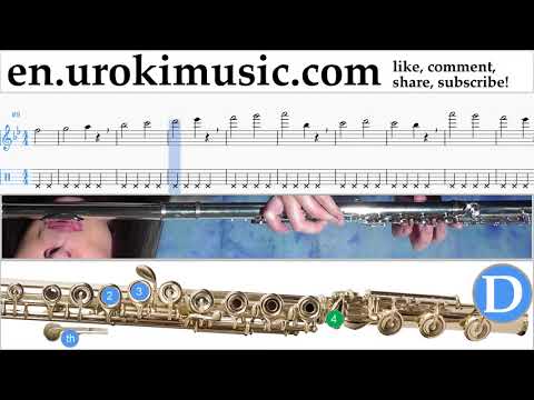How to Play Flute Major Lazer & DJ Snake - Lean On Tabs Part#1 exercises, scales um-i352
