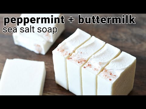 Making Sea Salt Soap | Peppermint + Buttermilk | MO River Soap