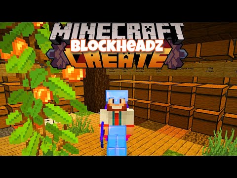 Fully Automatic Storage System using the Create Mod | Blockheadz Create Episode 12