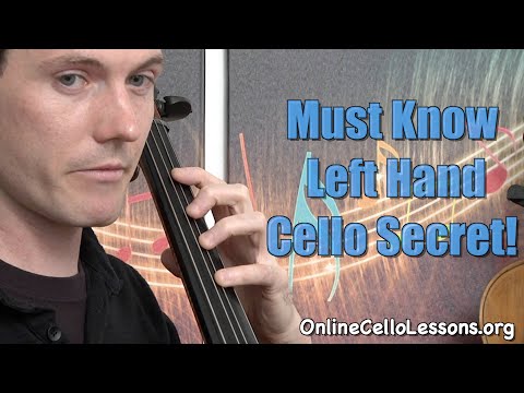 Cello Lesson - Finger Balance - Left Hand Secrets to More Relaxed Technique!