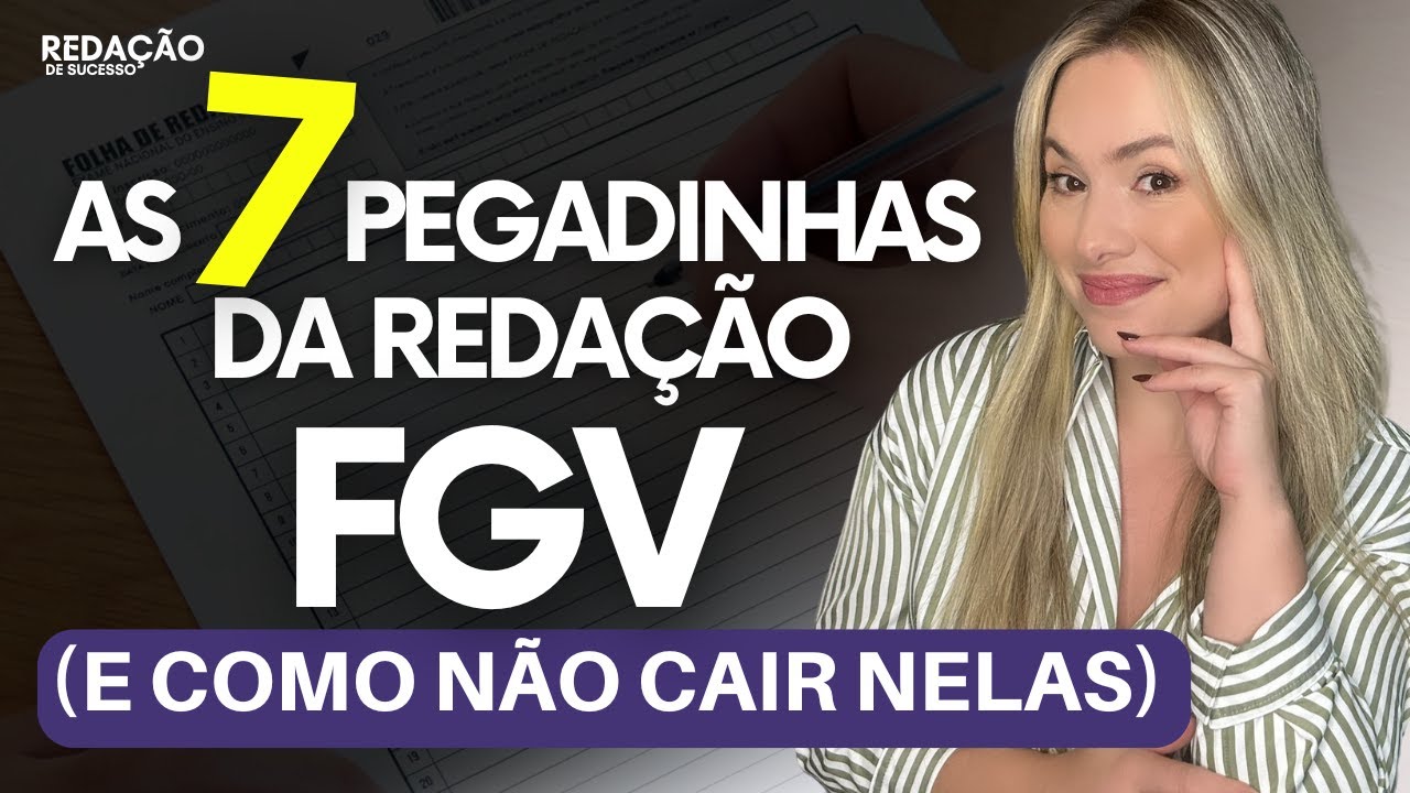 REDAÇÃO FGV  os piores erros das redações