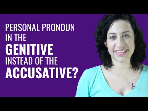 Ask a Greek Teacher - When to use the Personal Pronoun in the Genitive Instead of the Accusative