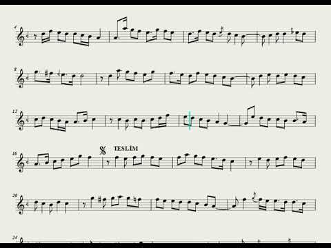 Bayati Peşrev  - Seyfettin Osmanoğlu (1.Hane ve Teslim) - Nota Eşliğinde (Karar: Bolahenk Neyi - E)