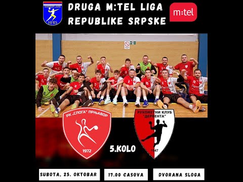 RK "SLOGA" PRNJAVOR - RK "DERVENTA"   (DRUGA M:TEL LIGA REPUBLIKE SRPSKE)