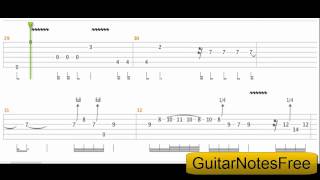 Back In Black - AC/DC Guitar Tab HD