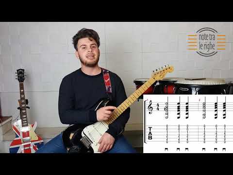 Corso di chitarra moderna - Quinta lezione: esercizi e teoria sulla ritmica