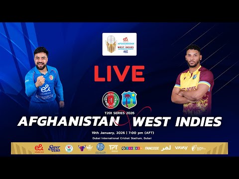 CRICKET LIVE: Afghanistan vs West Indies | 1st T20I MATCH | January 19 | Dubai | ACB | 321K