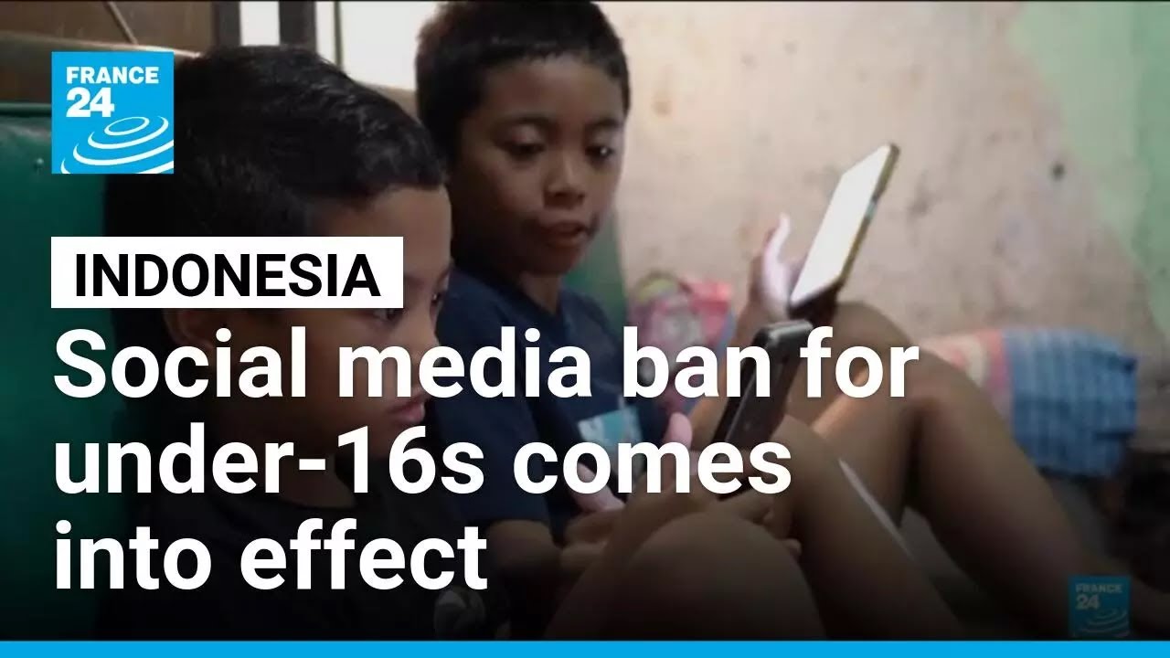 Indonesia begins enforcing social media ban for children under-16s • FRANCE 24 English