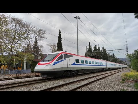 ETR 470 (Pendolino) Operated by Trainose on trial run in Attica, Greece [4K 60FPS]
