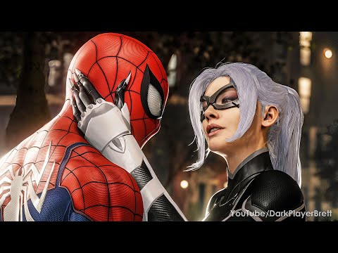 Spider-Man PS4 Pro - All Black Cat Scenes + Love Story (The Heist DLC) [4K]
