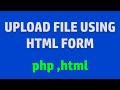 File Upload Example In PHP Upload File Using Html Form