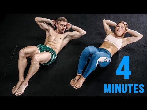4-Minute AB Workout Everyone Can Do!