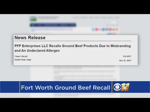 Fort Worth Company Recalls Nearly 4 Tons Of Ground...