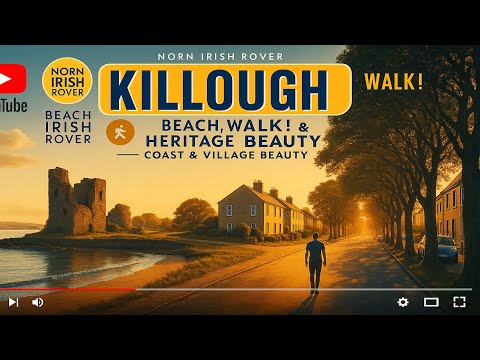 🌊 Ambient Walk Through Killough | Serene Coastal Village in Northern Ireland 🏡 | 4K Nature Sounds