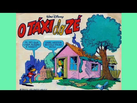 O Táxi do Zé Carioca - gibis da Disney- quadrinhos narrados