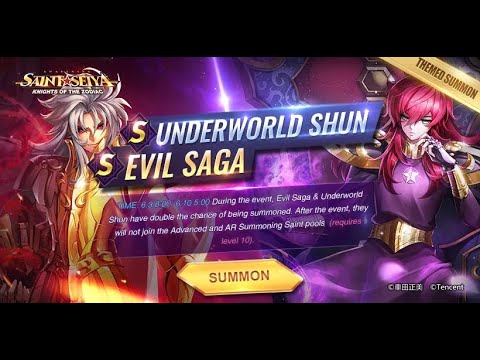 Saint Seiya Awakening Evil Saga/Underworld Shun Gacha (40 al dia), Dia 2.