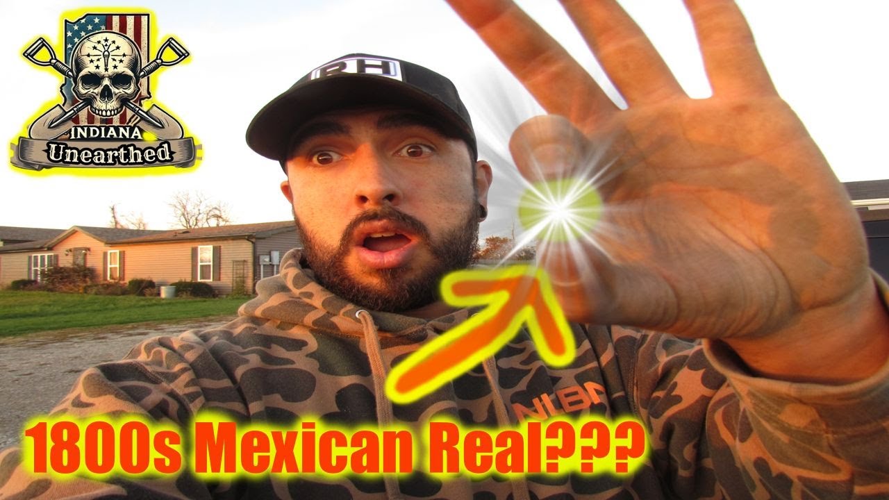 Unearthed in Indiana: 1800s Mexican coin found in a field!