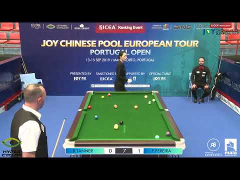 Ben Tanner VS  Fabio Pereira - Stage 1 - 2019 Joy Chinese Pool Euro Tour Portugal Open