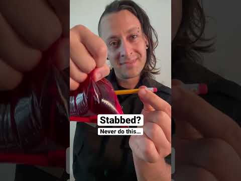 Stabbed with a knife? Don’t do this… #medical #school