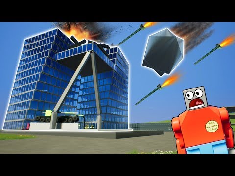 LEGO NUCLEAR RAIN DESTROYS BUILDINGS! - Brick Rigs Gameplay Challenge - Lego Survival Destruction