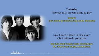 Download lagu Yesterday - The Beatles || Video Lyrics dan Terjemahan mp3 Download lagu Yesterday - The Beatles || Video Lyrics dan Terjemahan mp3