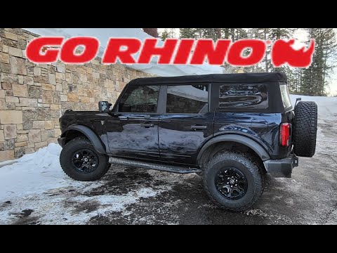 2021 Bronco 4 door Go Rhino Extreme Dominator slider/sidestep installation..