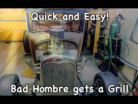 Making a Hot Rod Grill.. Rat Rod.. Whatever. Did I Ruin It?  Bad Hombre Garage Episode 8