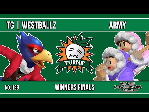 Turnip #128 - TG | Westballz (Falco) VS ARMY (Ice Climbers) - SSBM - Winners Finals