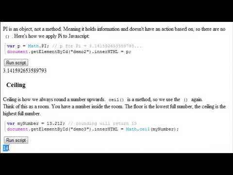 Math Functions Using Javascriptlecture 26th