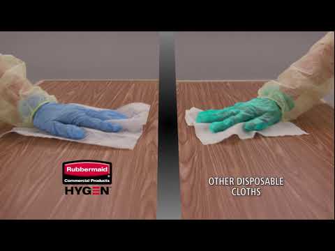 Product video for HYGEN™ Disposable Microfiber Cloth Bulk Pack, White