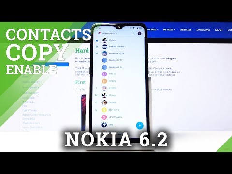 How to Copy Contacts in NOKIA 6.2 2019 – Manage Contacts