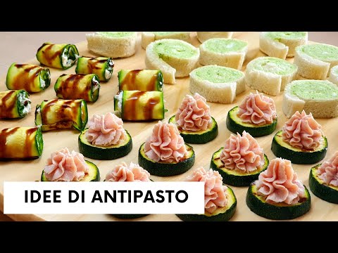 3 IDEE DI ANTIPASTO CON LE ZUCCHINE - facili e veloci