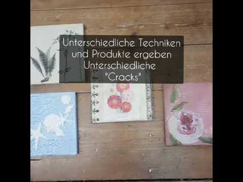 Krakelierlack oder Krakelierstempel, wie bekomme ich Risse und Cracks auf mein Projekt?