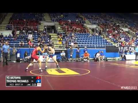 152 Champ. Round 1 - Thomas Michaels (Pennsylvania) vs. Yo Akiyama (Texas)