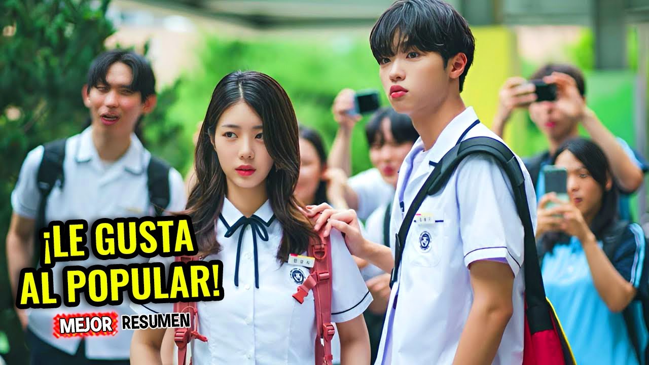 🔥EL CHICO POPULAR SE ENAMORA DE LA CHICA NUEVA Y EN SECRETO VAN A BESARSE, PERO | Mejor Resumen