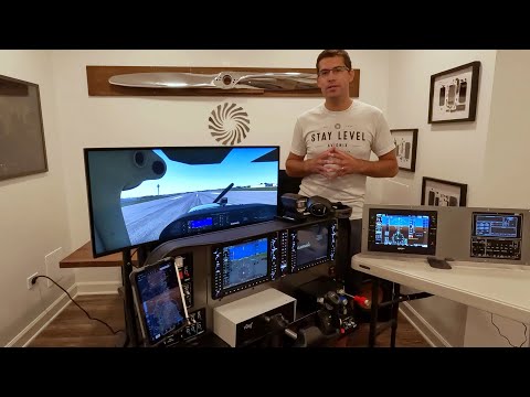 Fully Integrated Single [+] Multi-Engine Home Flight Simulator Panel for Flight Training | G1000